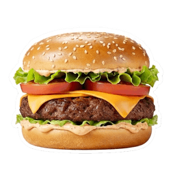 cheeseburger sticker